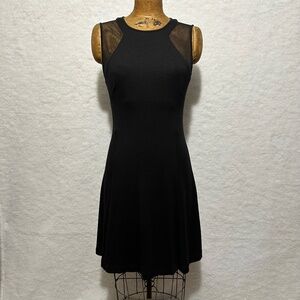 Carmen Dresses black dress with mesh detail